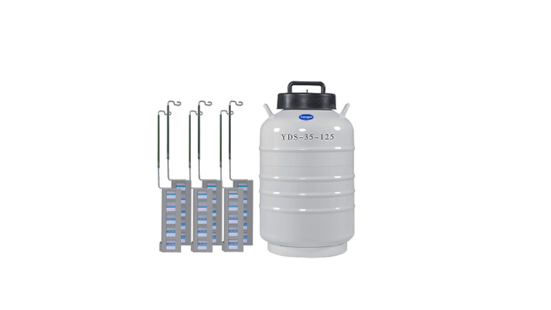 Dewar With Racks Liquid Nitrogen Tanks YDS Series35L-175L