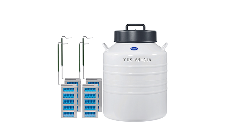 YDS Cryogenic Storage Lab Dewar with Racks 65 Liter