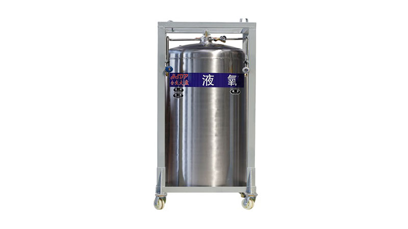 Liquid Nitrogen Storage Tank - Large Pressurized Cryo Dewar Container